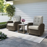 Living Style, Juego de Sillones Reclinables Con Mesa de Thomasville