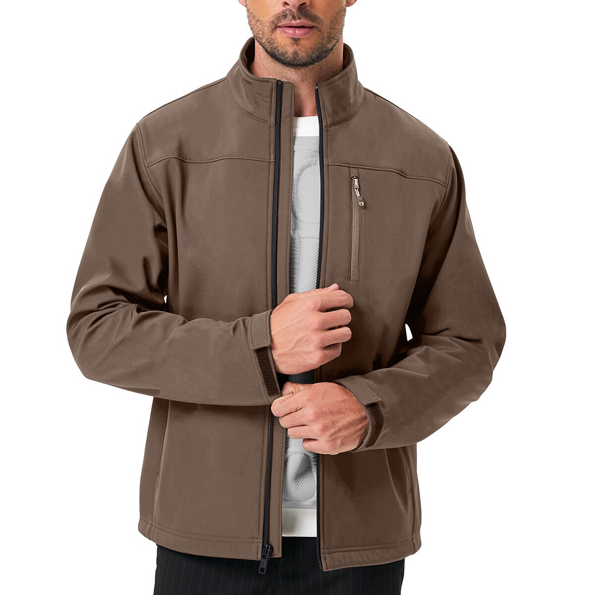 Hawke & Co Chamarra para Caballero Gris Mediana