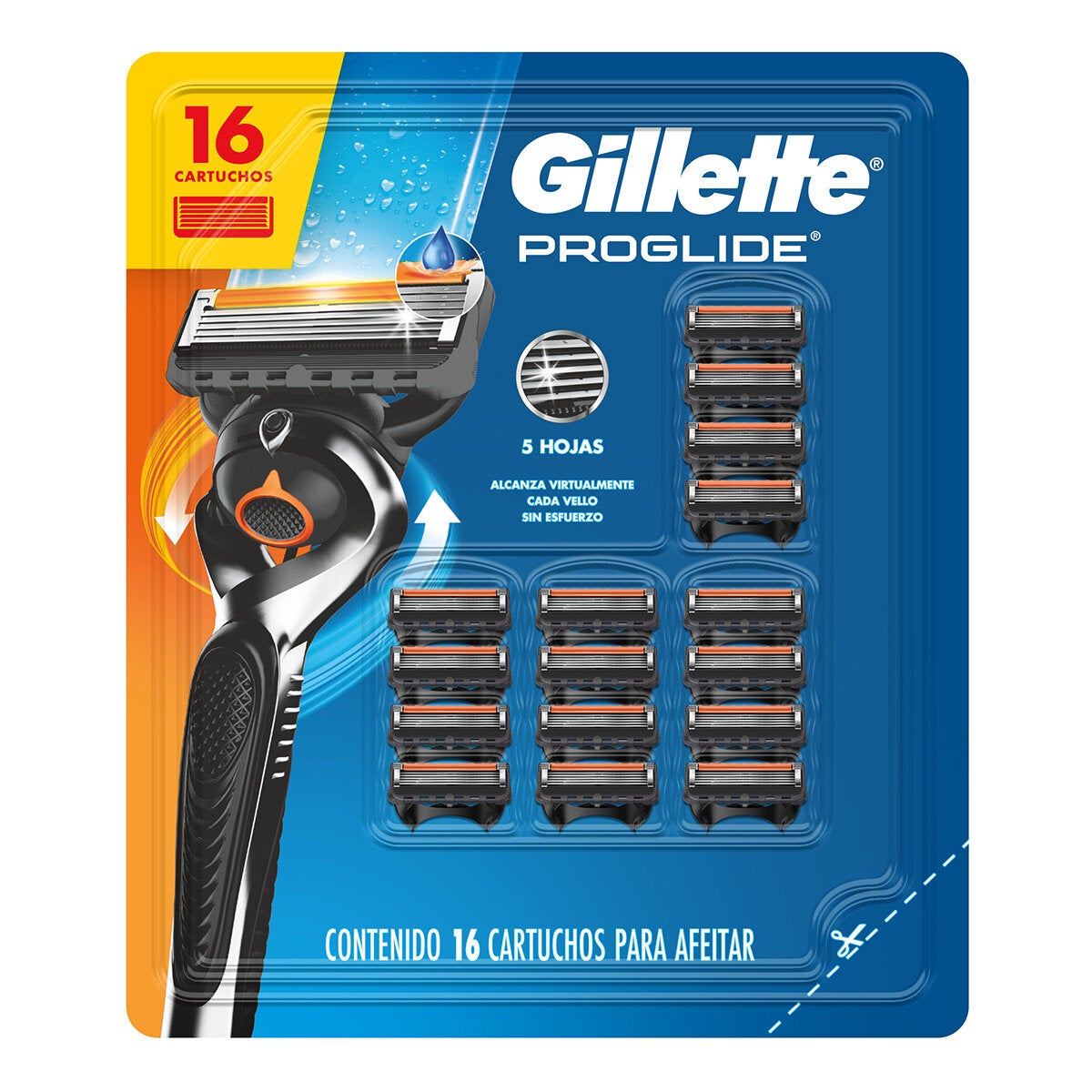 Gillette ProGlide Repuestos para Afeitar 16 Unidades