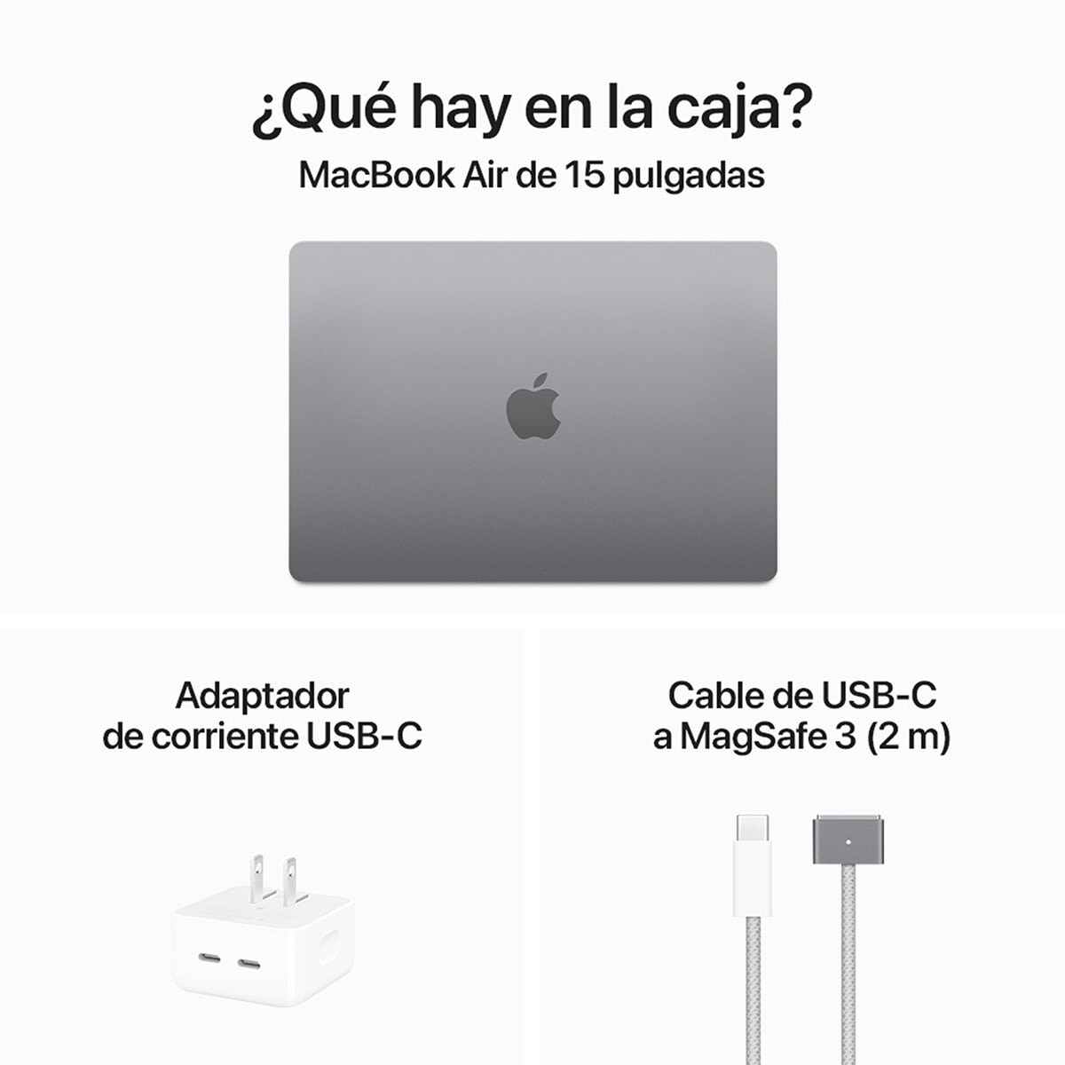 Apple MacBook Air 15" Chip M3 256GB Gris Espacial