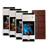 Lindt Excellence Barras de Chocolate Amargo Suizo 4 pzas de 100 g