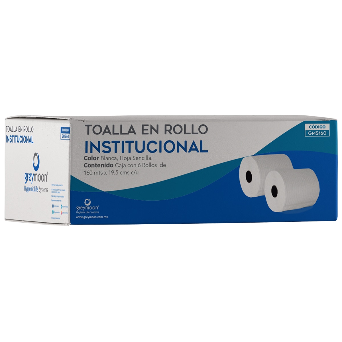 Grey Moon Toalla en Rollo 6 de 160 mts