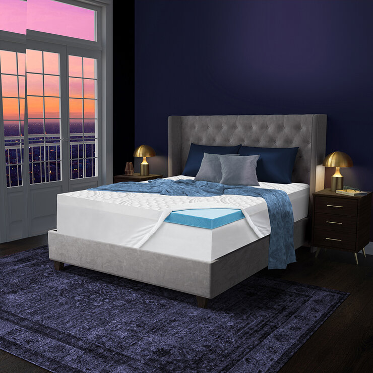 Novaform, Cubre Colchón de Espuma de Memoria de Gel, King