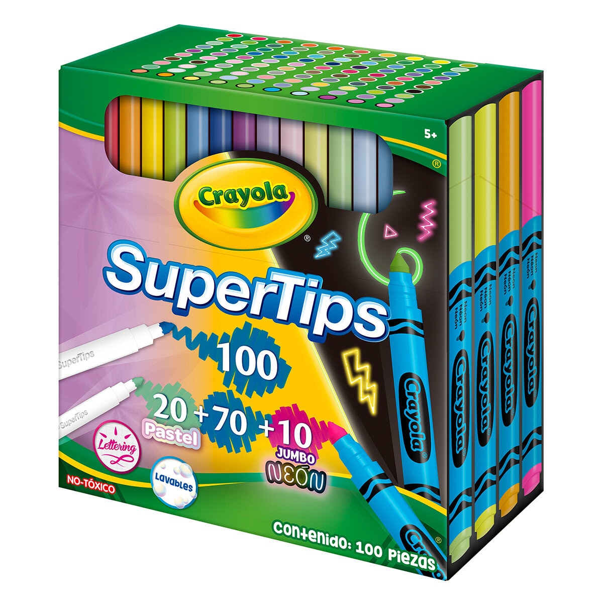 Crayola Plumones Super Tips 100 pzas. Crayola Plumones Super Tips 100 pzas.