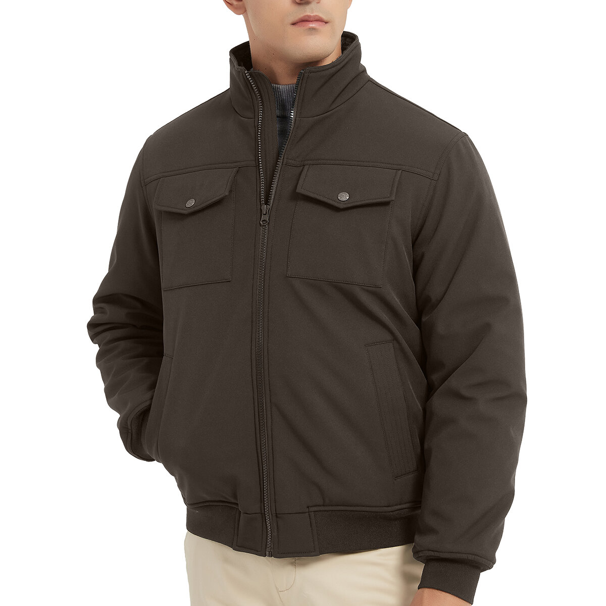 Hawke & Co Chamarra para Caballero Gris Mediana