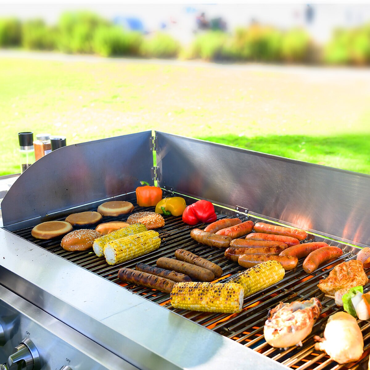NXR, Parrilla de Acero de 8 Quemadores Plegable