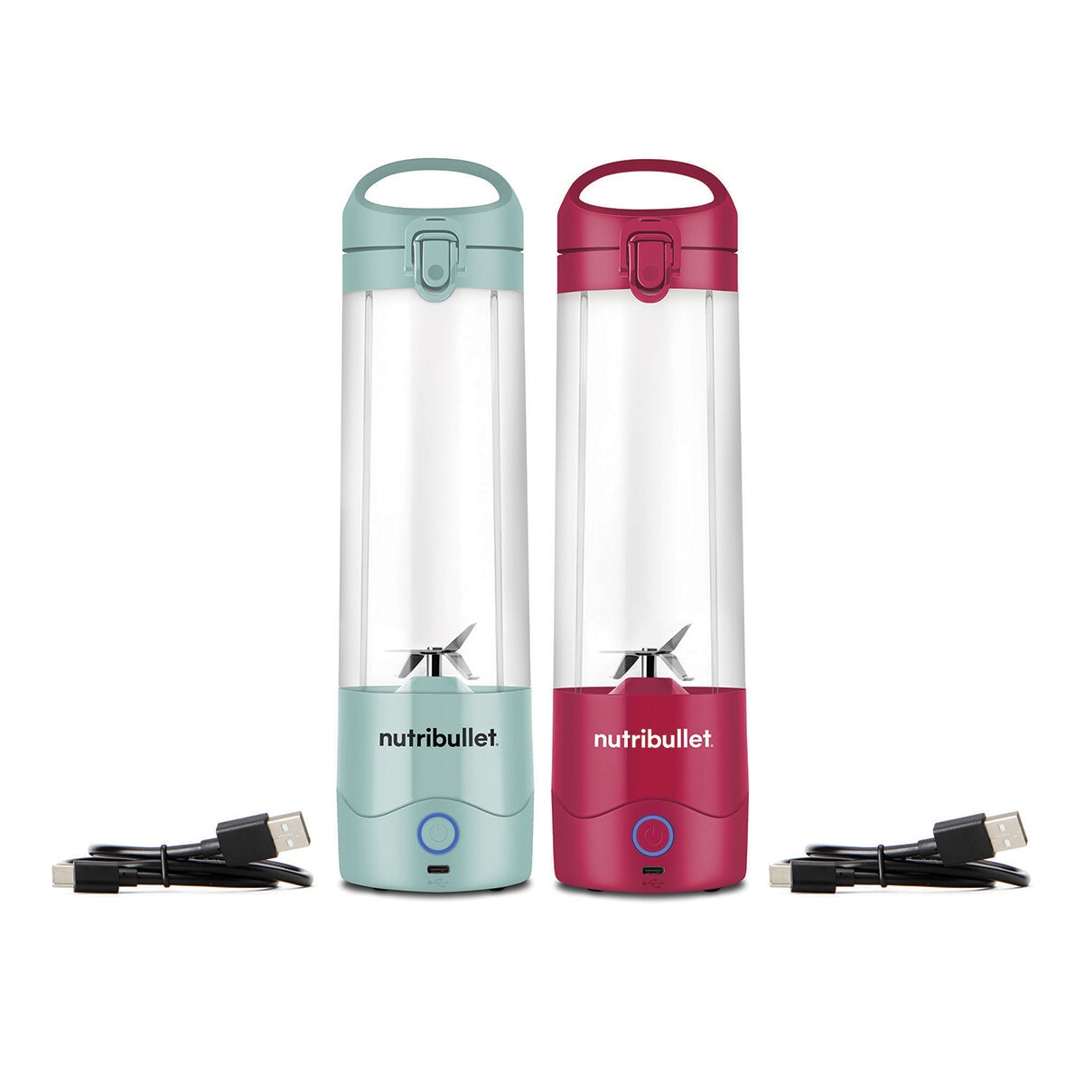 Nutribullet Licuadora Portátil 2 piezas, azul y rosa