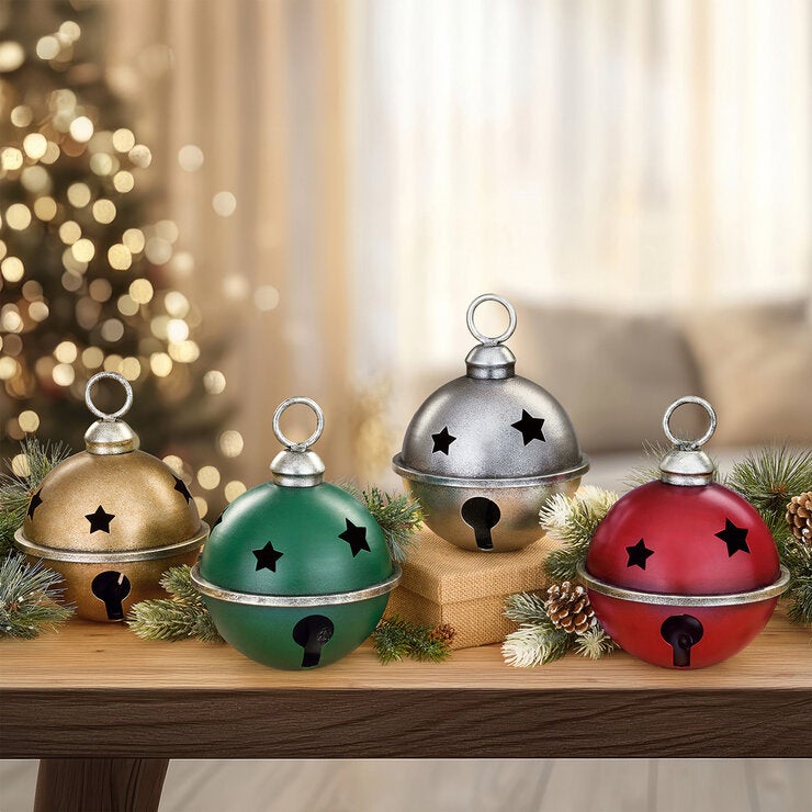 Cascabeles Metálicos Decorativos, Juego de 4 Pzas. Cascabeles Metálicos Decorativos, Juego de 4 Pzas.