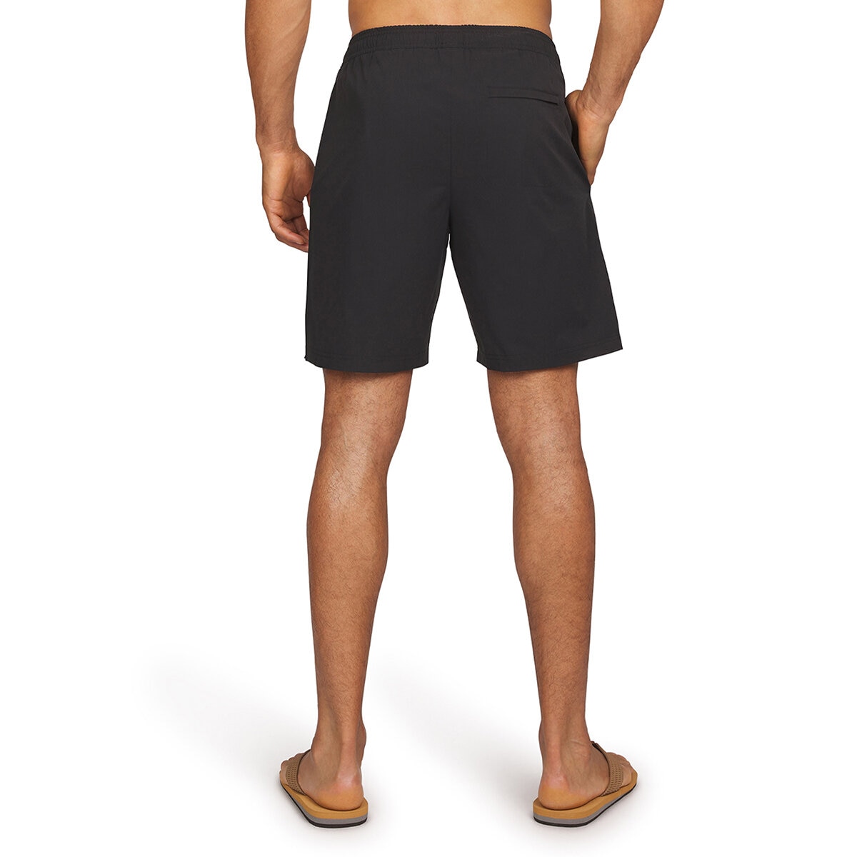 Land's End Traje de baño para Caballero Negro Grande