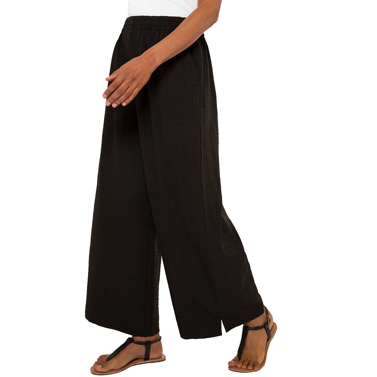 Mario Serrani Italy Pantalón para Dama Negro Extra Grande