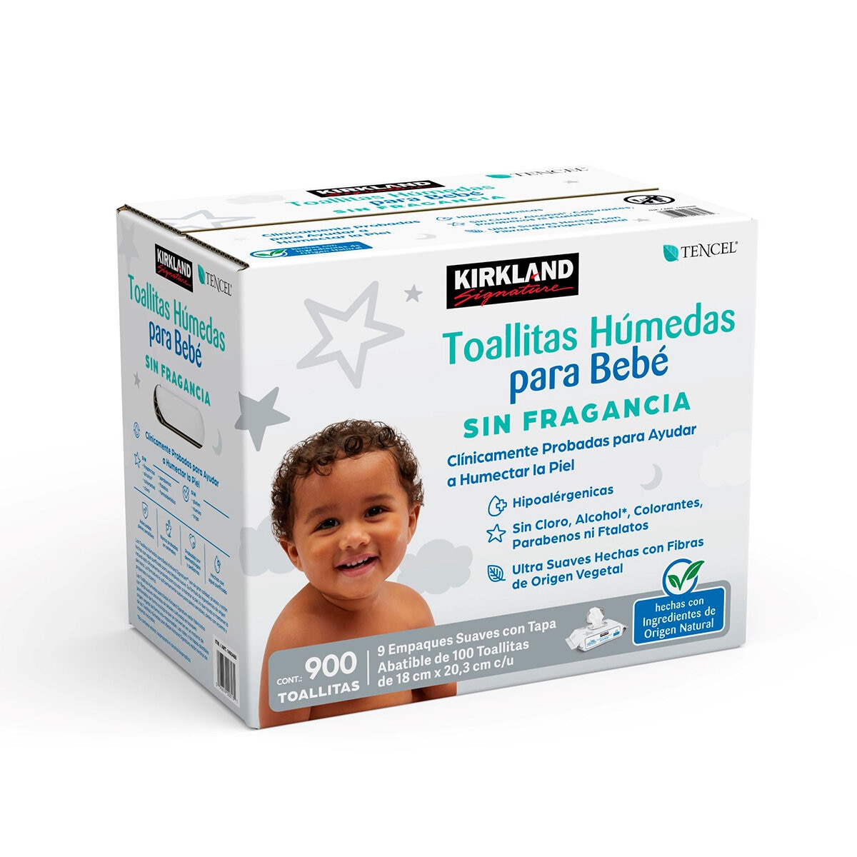 Anunciante feo Múltiple Kirkland Signature Toallitas Húmedas para bebé 900 pzas |...