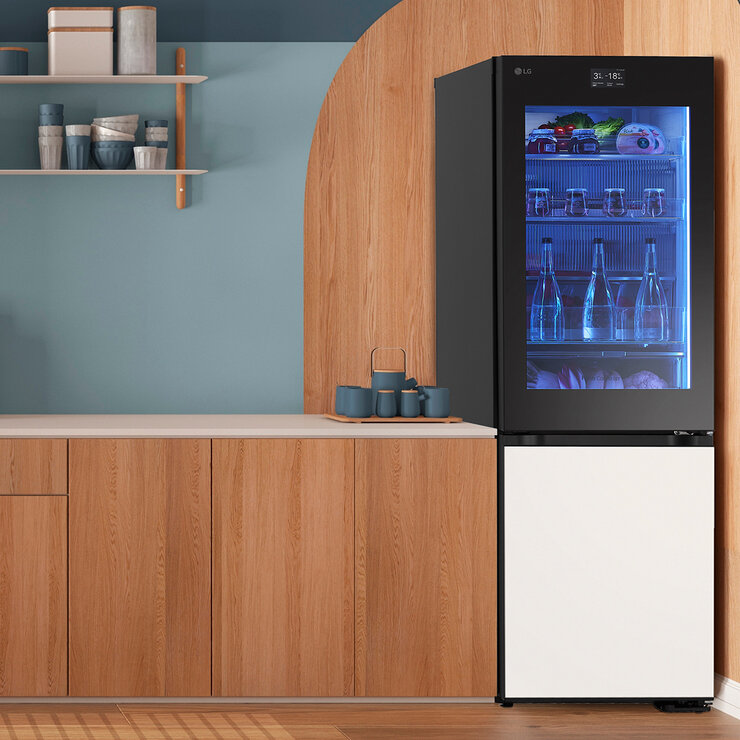 LG Refrigerador Instaview 12' Bottom Mount