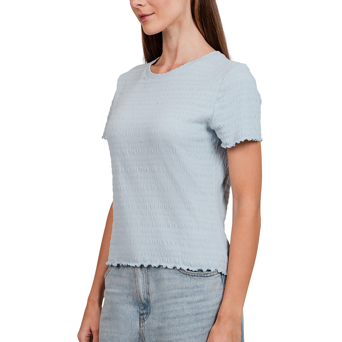 Kersh Blusa para Dama Azul Extra Grande