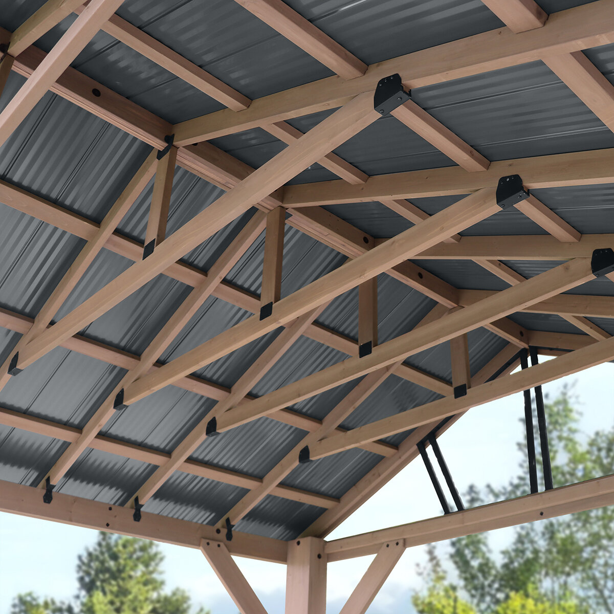 Yardistry, Pérgola Marquesina de 4.27 m x 3.66 m