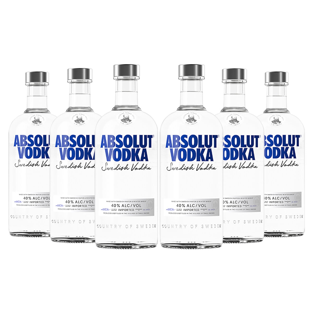 Vodka Absolut Azul 6/750ml