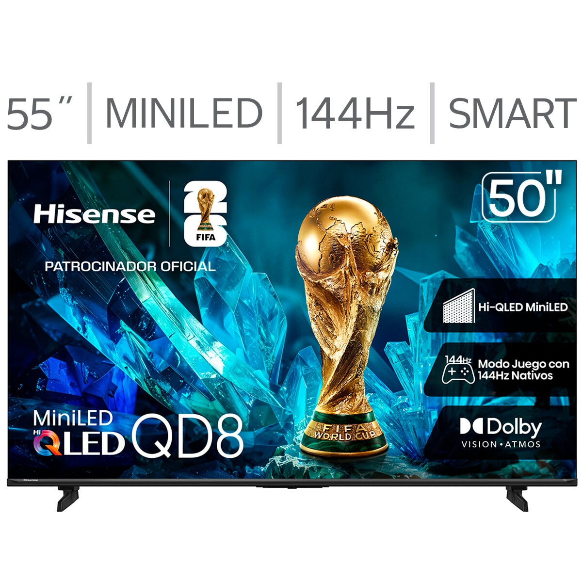 Hisense Pantalla 50" Miniled 4K Fire TV Hisense Pantalla 50" Miniled 4K Fire TV