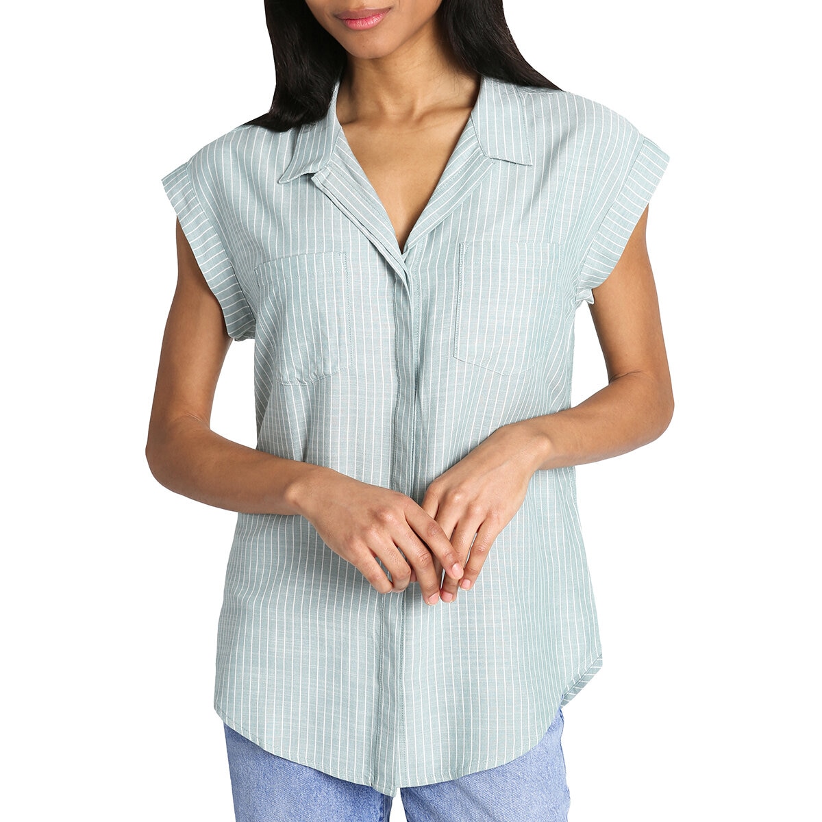 Jachs Girlfriend Blusa para Dama Verde Extra Chica