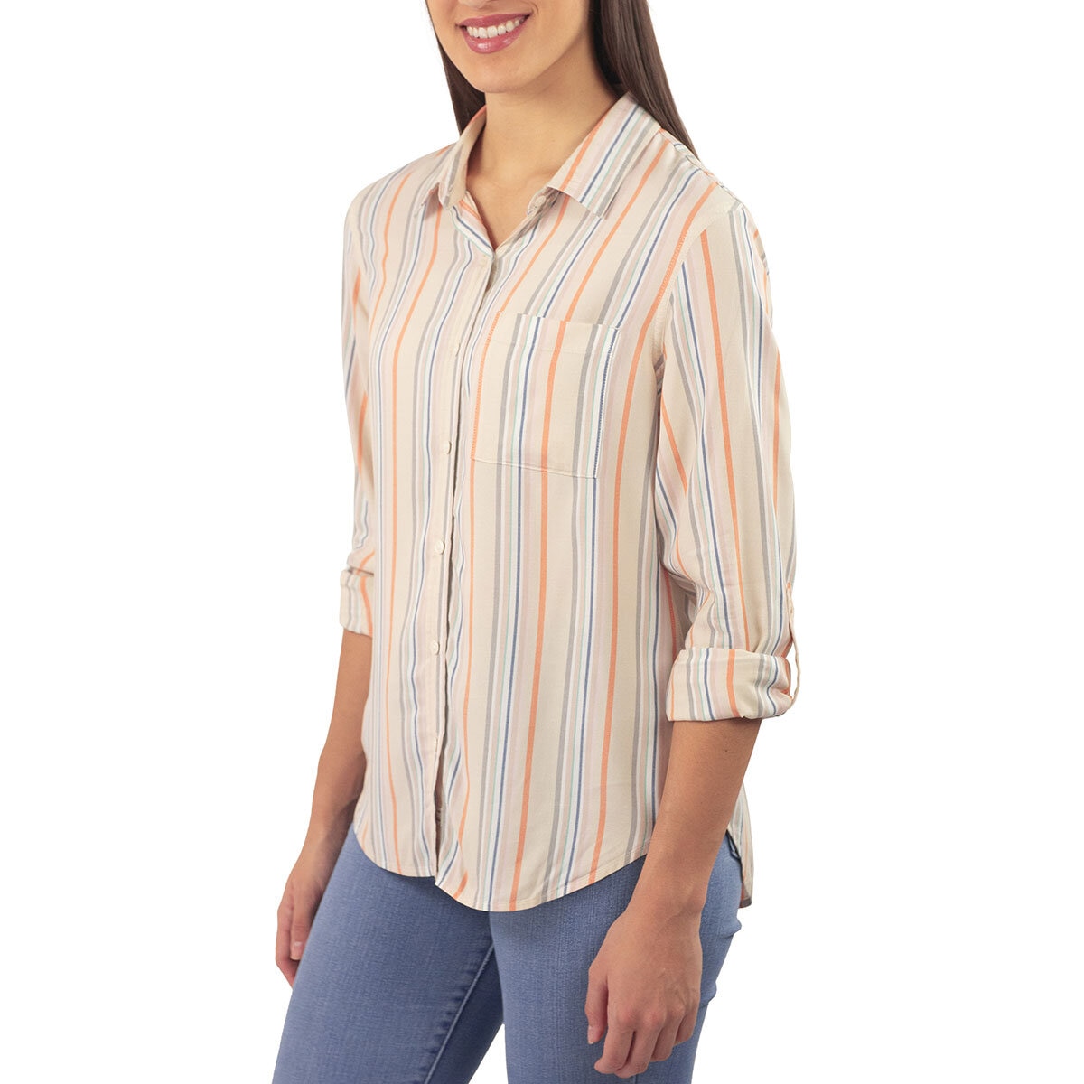 Jachs Girlfriend Blusa para Dama Café Extra Chica