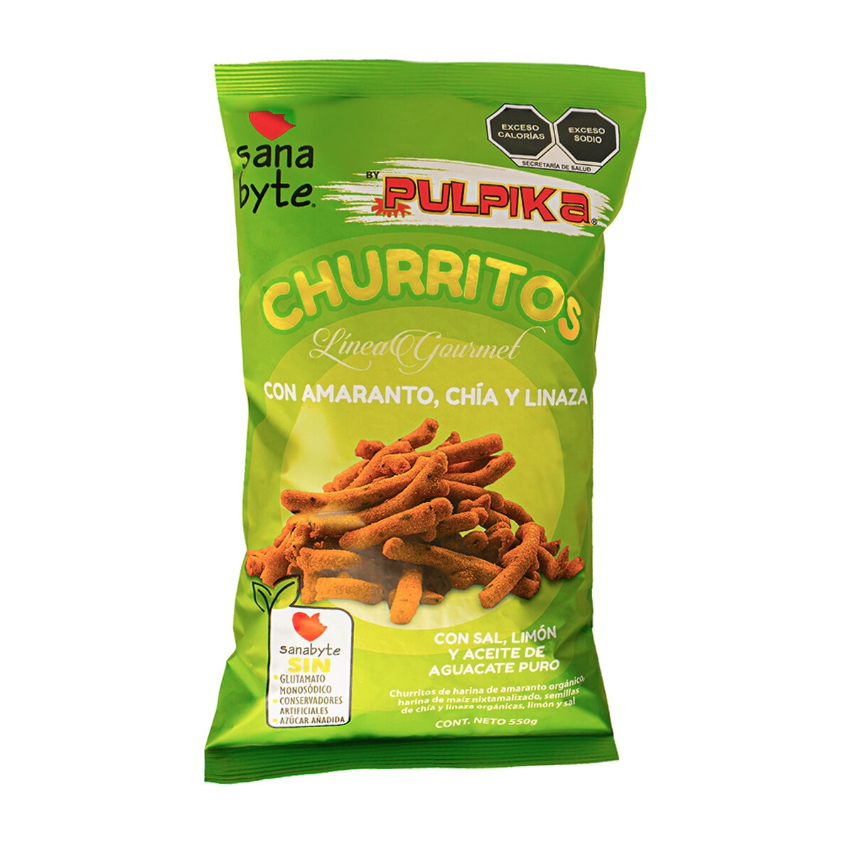 Pulpika Churrito de Amaranto Con Limón 550 g