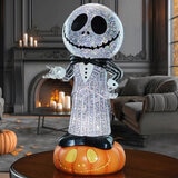 Disney Linterna Giratoria de Halloween con Luces LED, Jack