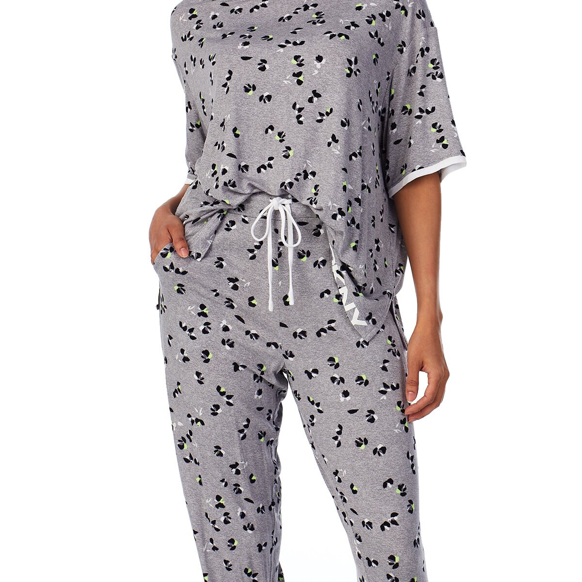 DKNY Pijama para Dama Gris
