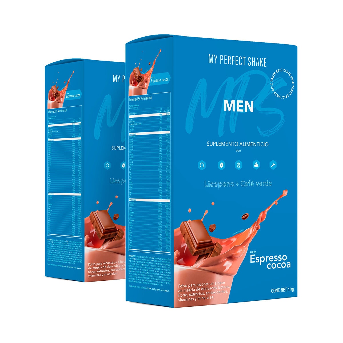 My Perfect Shake Men Bebida en Polvo Sabor Expresso Cocoa 2kg