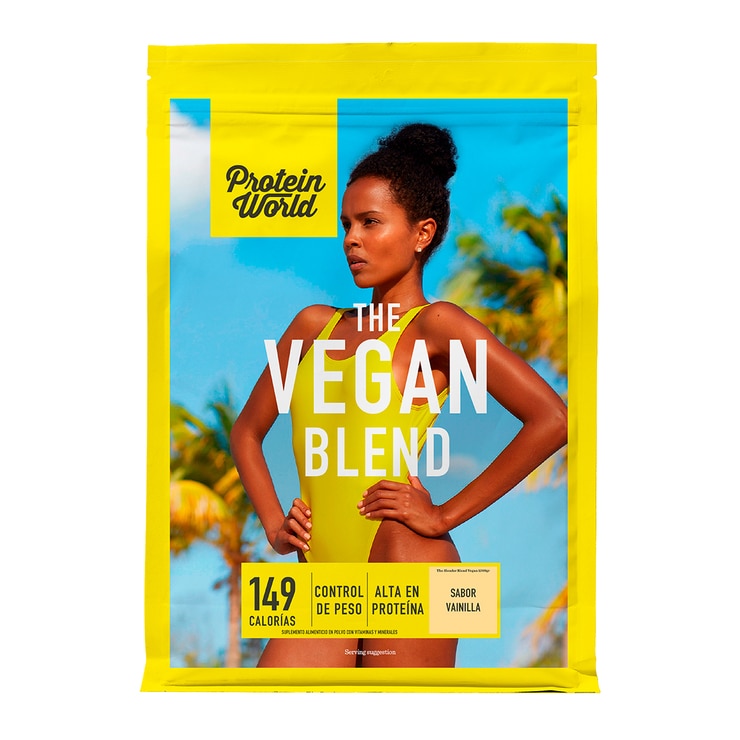 Protein World Proteína Vegana en Polvo Sabor Vainilla 1.2 kg