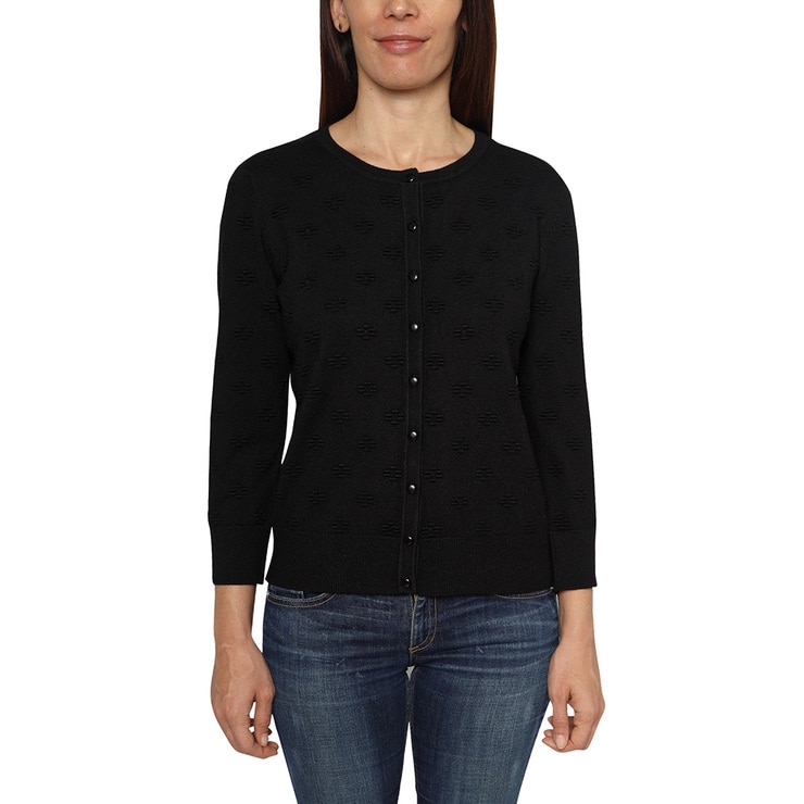 Cable & Gauge, Cárdigan Abierto con Manga 3/4 para Dama Costco México