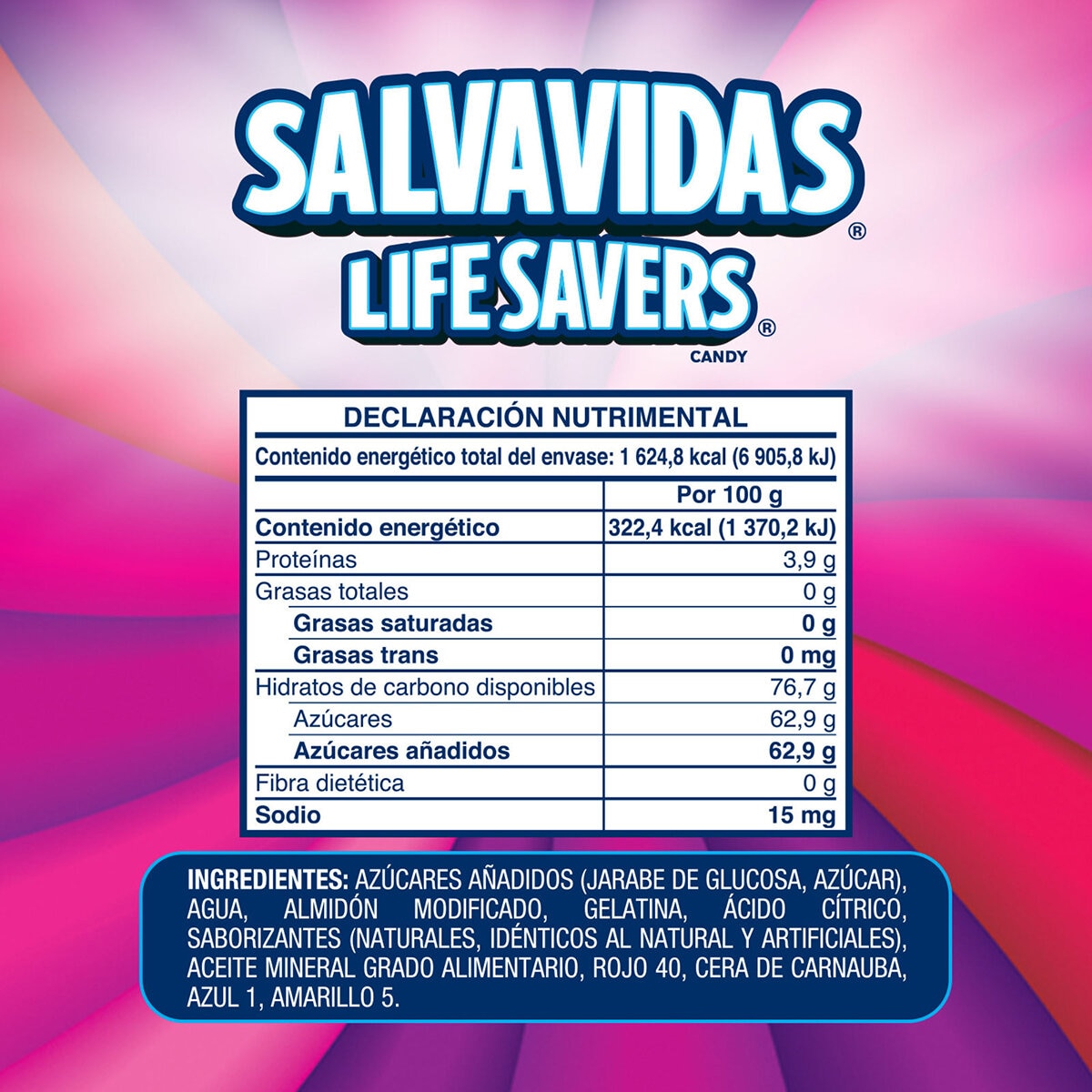 Lifesavers Gomitas de Dulce Sabor Moras Salvajes 9 pzas de 56g