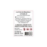 Vino Blanco Croix de Beaulieux Chablis 750ml