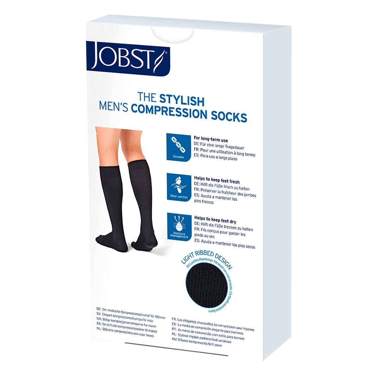 Jobst ForMen Calceta de Compresión 8-15mmHg Color Negro