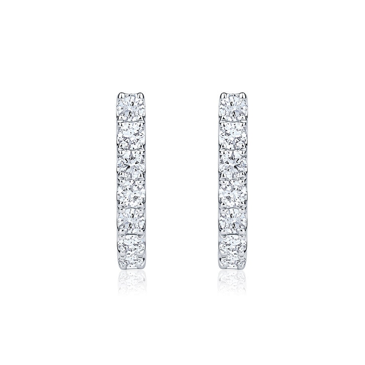 Aretes de Diamantes, 1.50ctw, Oro Blanco de 14K Aretes de Diamantes, 1.50ctw, Oro Blanco de 14K