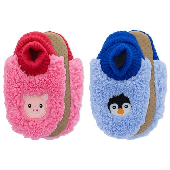 K Bell Pantuflas 2 pares para Niños o Niñas Varias Tallas y Colores