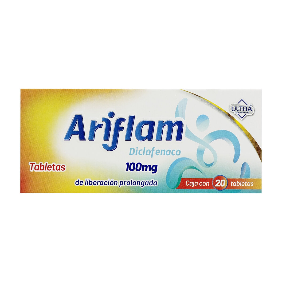 Ariflam Diclofenaco 100 mg 20 Tabletas