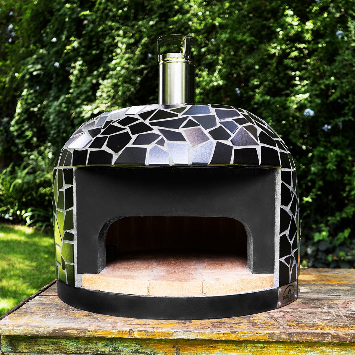 Forno Napoli, Horno de Leña Modelo Barano, Color Negro