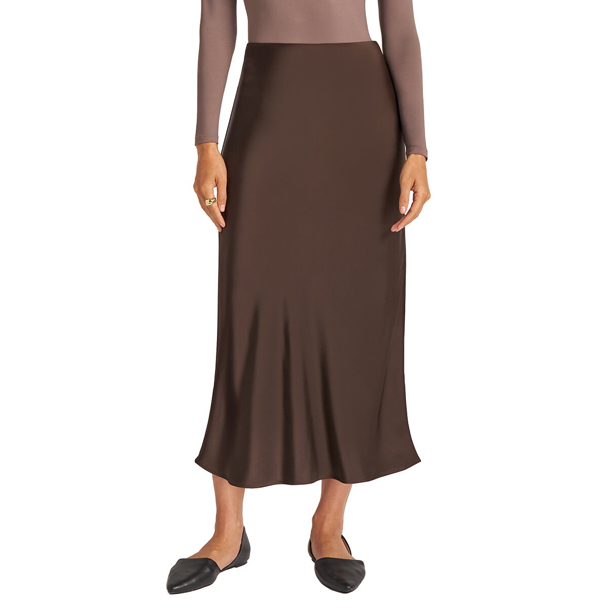 Matty M Falda Satinada para Dama Varias Tallas y Colores