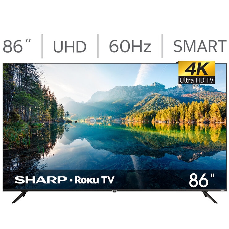 Sharp Pantalla 86" UHD Roku TV