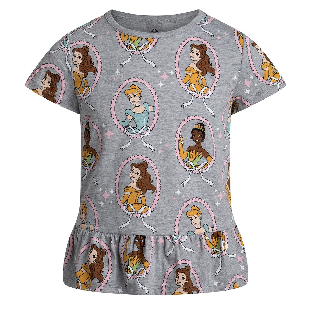 Playera 4 piezas para Niños o Niñas Disney Princesas 5 Años
