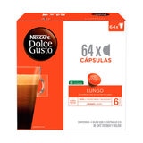 Nescafé Dolce Gusto, 64 cápsulas , sabor Lungo