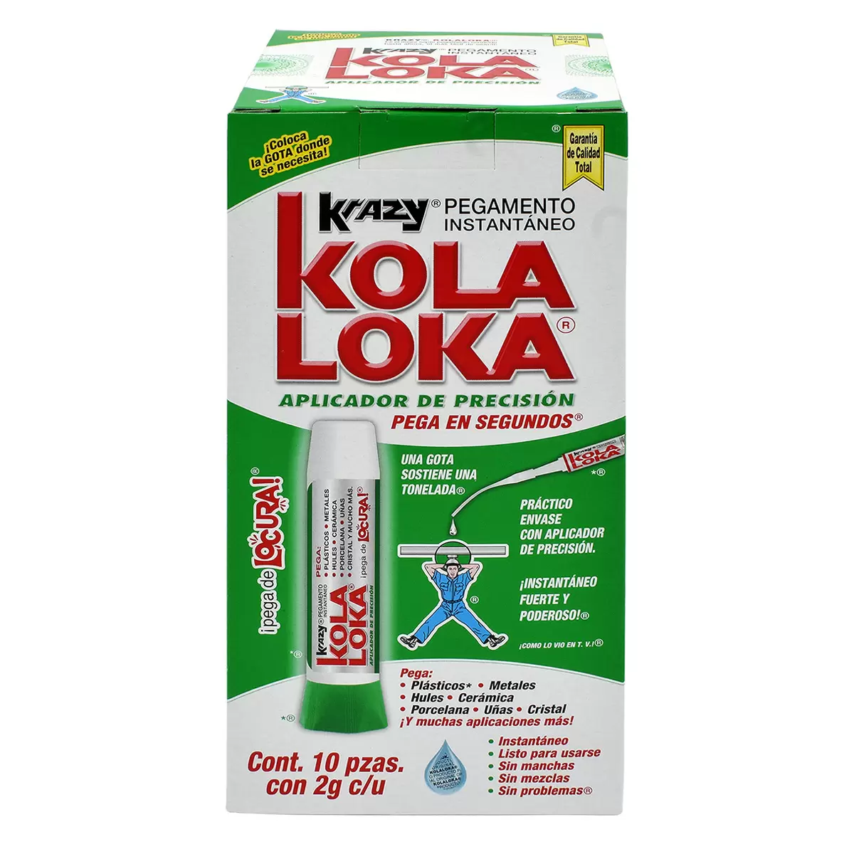 Krazy Kola Loka Pegamento Líquido 10 Piezas