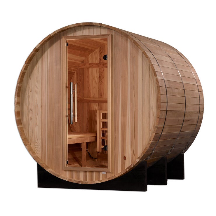 Sauna de Vapor con Diseño de Barril Dynamic Arosa, 4 personas Sauna de Vapor con Diseño de Barril Dynamic Arosa, 4 personas