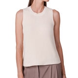 Kersh Suéter sin manga tipo chaleco para Dama Blanco Grande