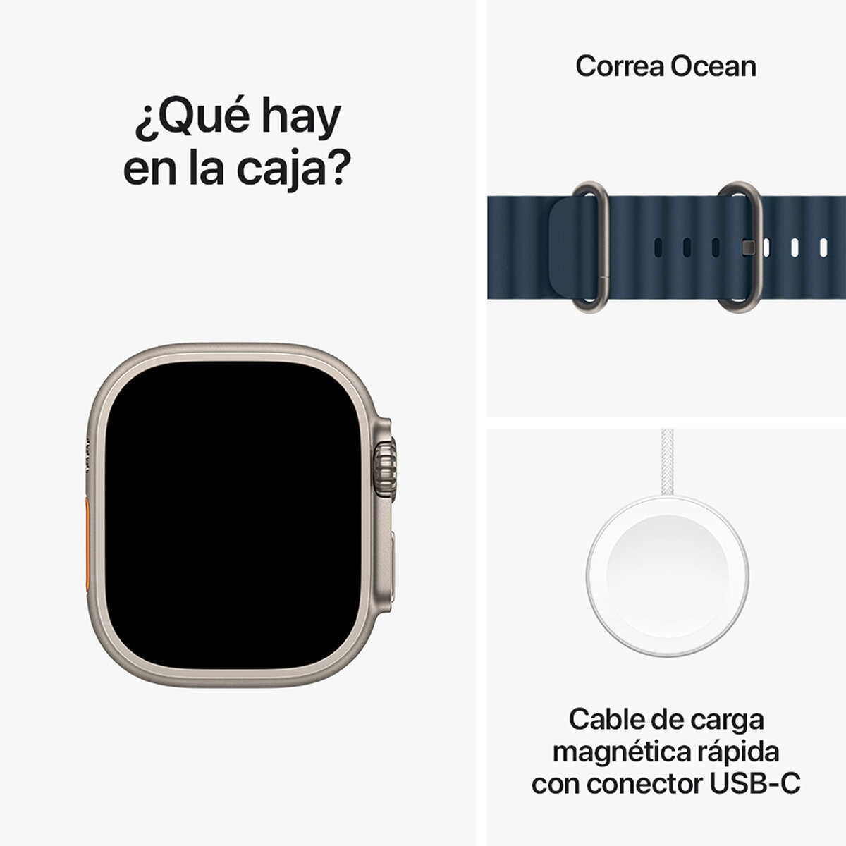 Apple Watch Ultra 2 (GPS + Cellular) Caja de titanio 49mm con Correa Ocean azul