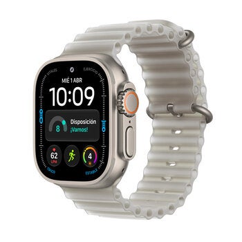 Apple Watch Ultra 4 (GPS + Celular) 49mm Titanio Natural + Correa Ocean Gris Translúcido - Unitalla Apple Watch Ultra 4 (GPS + Celular) 49mm Titanio Natural + Correa Ocean Gris Translúcido - Unitalla