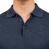 United Colors of Benetton Suéter tipo polo para Caballero Azul Chica