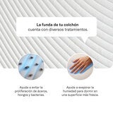 Luuna Colchón Original Memory Foam, Queen