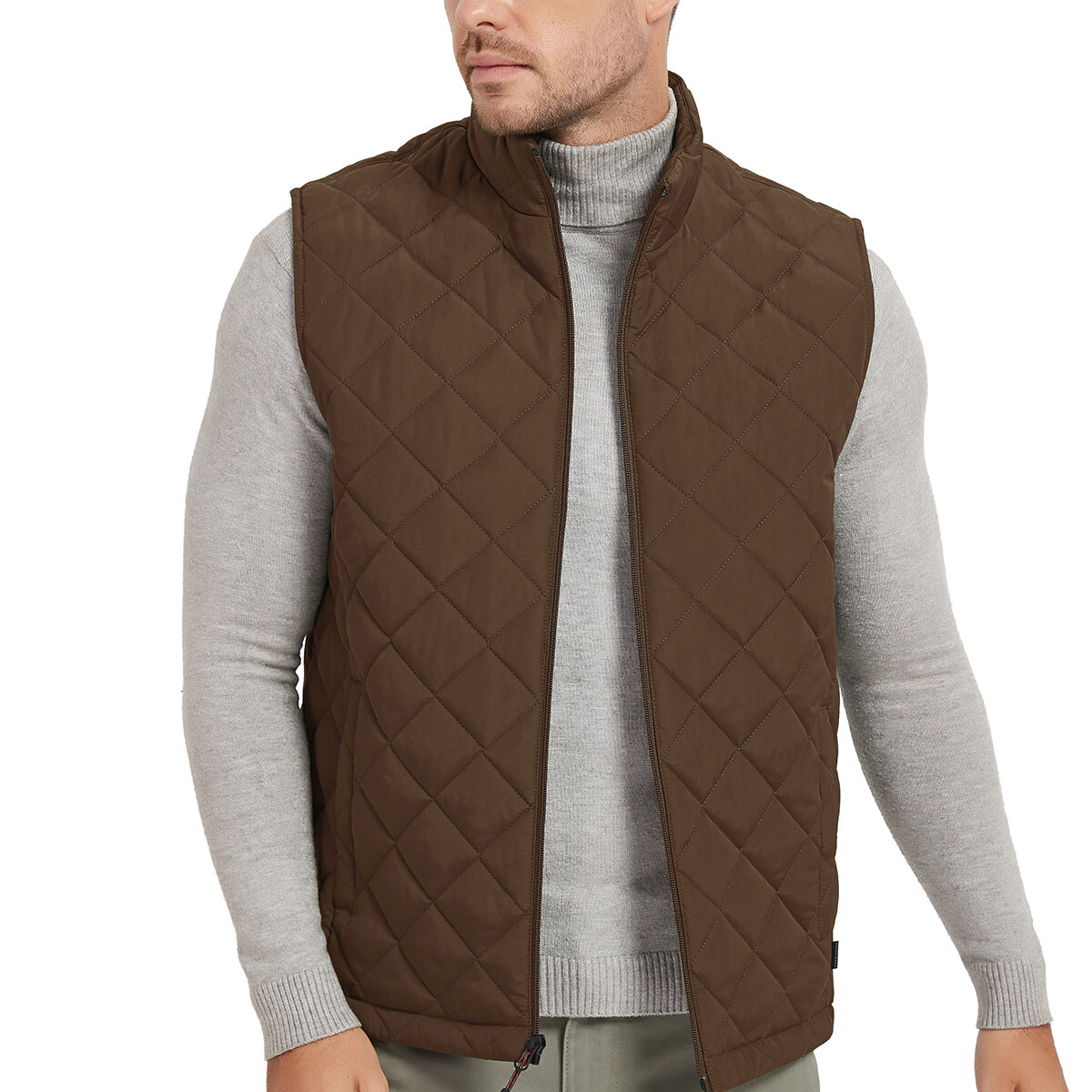 Hawke & Co Chaleco para Caballero Café EE Grande