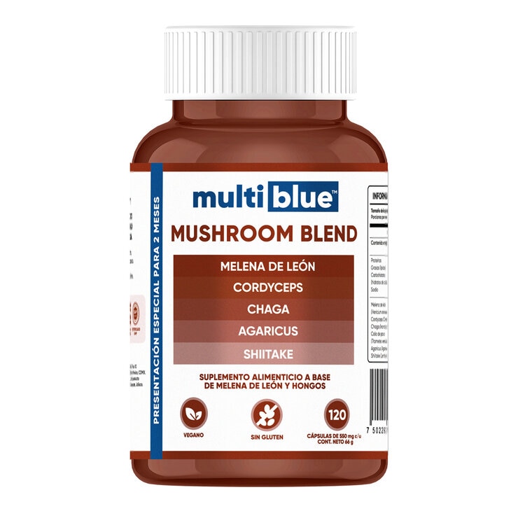 Multiblue Mushroom Blend 120 Cápsulas Multiblue Mushroom Blend 120 Cápsulas