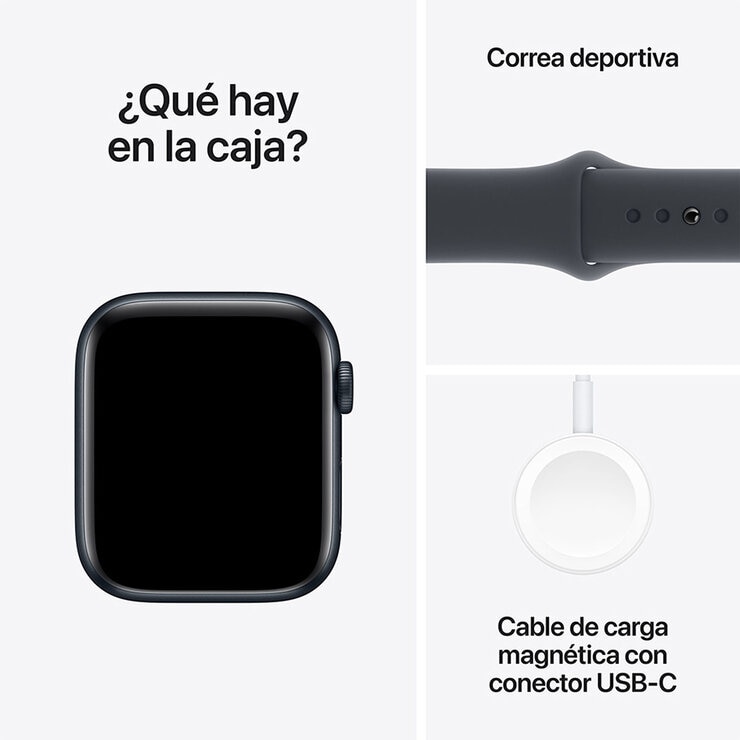 Apple Watch SE (GPS) Caja de aluminio medianoche 44mm con Correa deportiva medianoche M/L Apple Watch SE (GPS) Caja de aluminio medianoche 44mm con Correa deportiva medianoche M/L