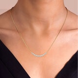 Collar de Barra de Diamantes 1.00ctw, Oro Amarillo 14K